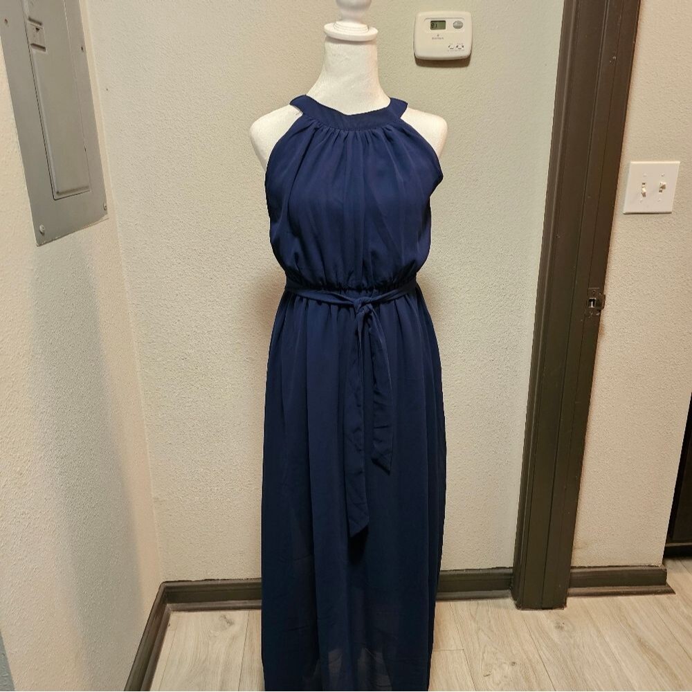 Navy Blue Maxi Dress